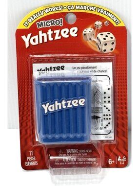 World's Smallest Micro Yahtzee Game - New In Package - Miniature Travel Toy